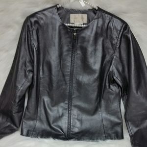 Margaret Godtrey Leather Coat Style #40424 Lot 573